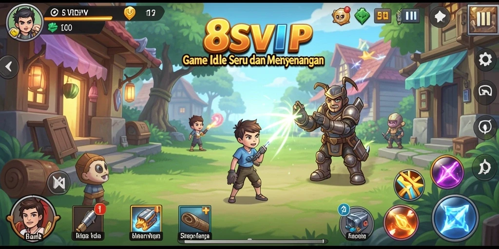Tampilan gameplay menarik dari 8SVIP dalam mode Idle.