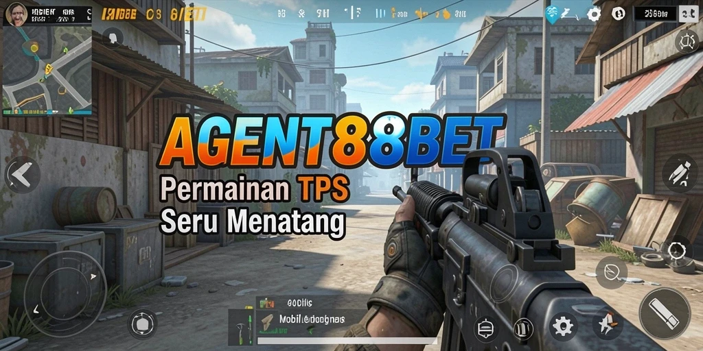 Tangkapan layar utama AGENT88BET menampilkan aksi tembak-menembak yang mendebarkan.