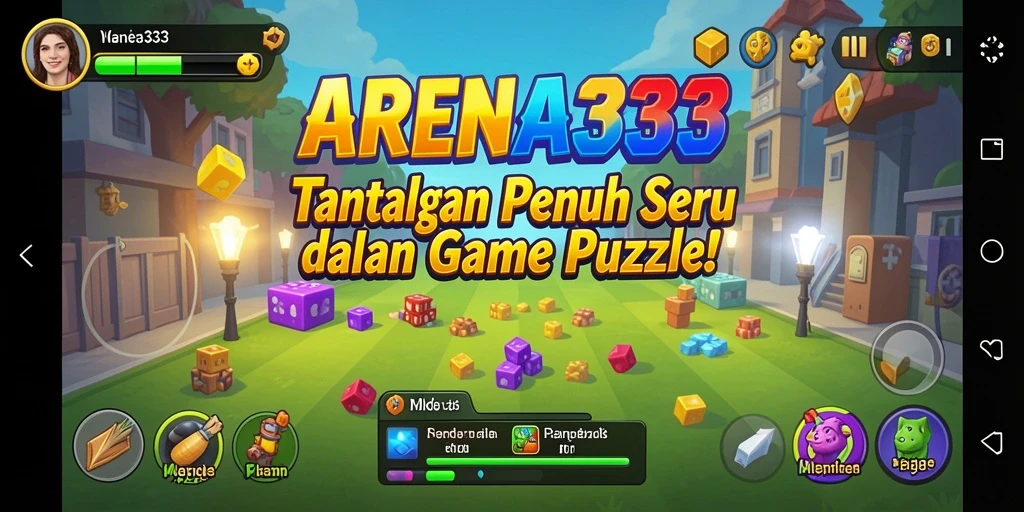 Tampilan gameplay ARENA333 yang seru dalam menyelesaikan teka-teki.