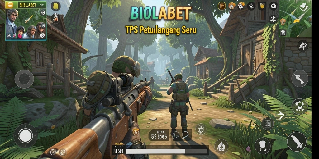 Tampilan gameplay dari BIOLABET dengan aksi pertempuran yang mendebarkan.