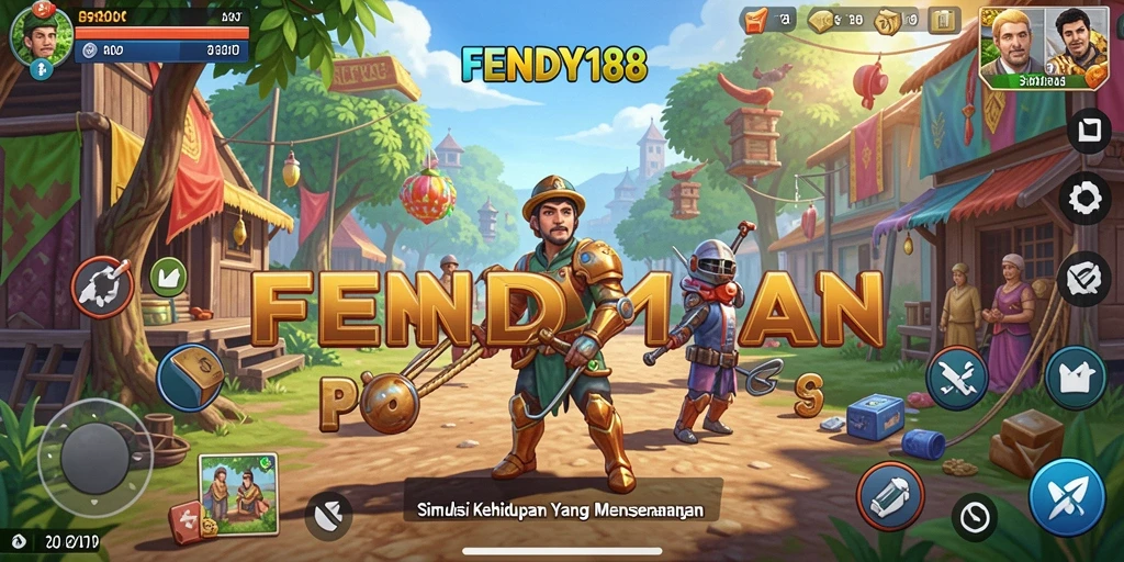 Tampilan gameplay menarik dari FENDY188 yang penuh warna.
