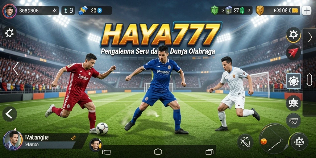Tampilan gameplay mendebarkan dengan aksi olahraga yang intens.