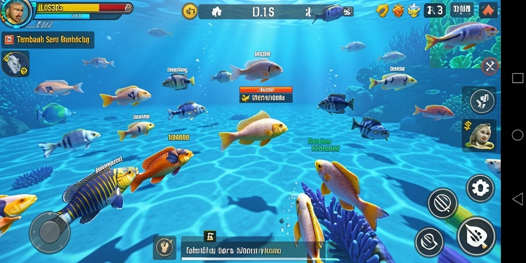 Tampilan gameplay menarik dari LOS303 saat menembak ikan.