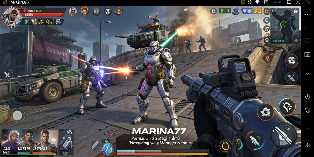 Tampilan menarik gameplay strategis dalam MARINA77.