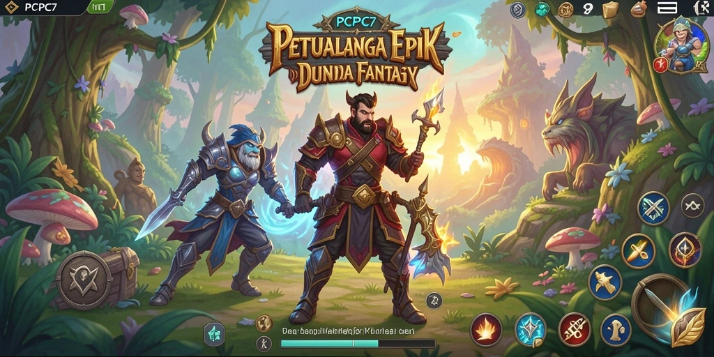 Tampilan gameplay PCPC7 yang menampilkan aksi RPG seru.