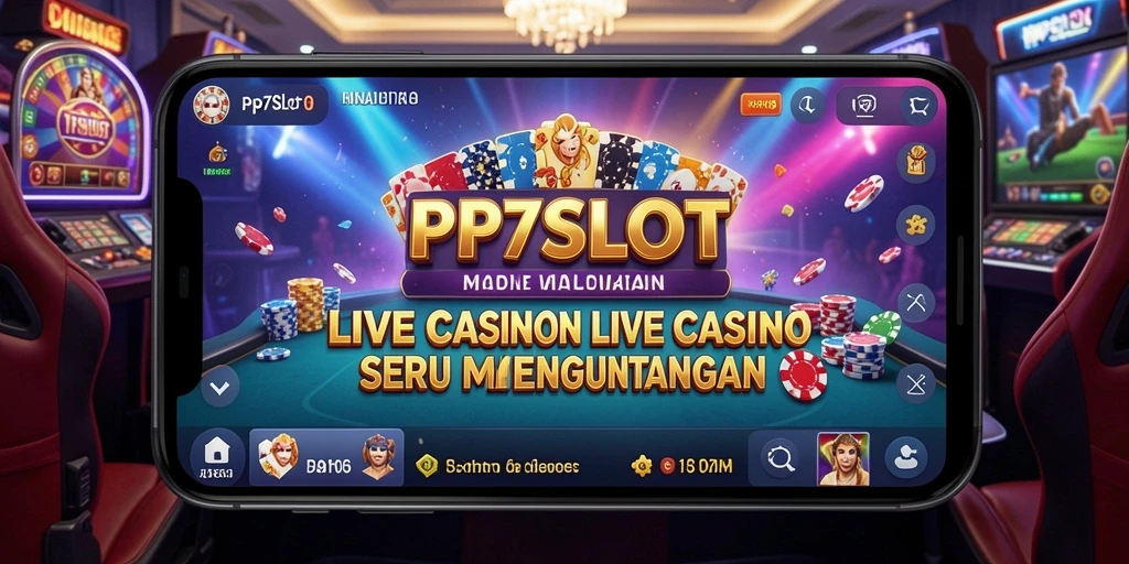 Tampilan gameplay mendebarkan di PP7SLOT Live Casino dengan dealer profesional.