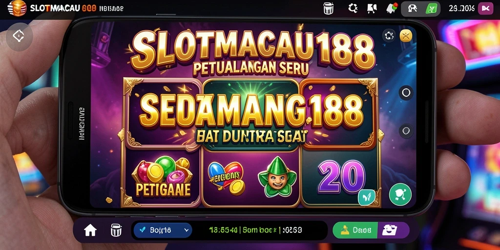 Tampilan gameplay SLOTMACAU188 yang menarik dan penuh warna.