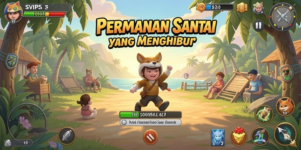 Tampilan gameplay SVIP5 yang seru dan penuh warna.
